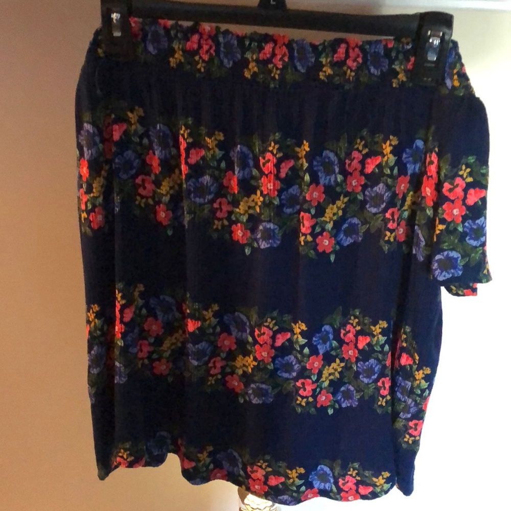 Old Navy floral off the shoulder top
